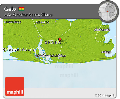 Physical 3D Map of Galo