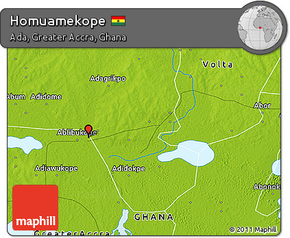 Physical 3D Map of Homuamekope