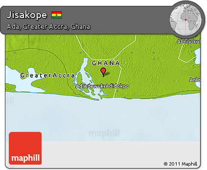 Physical 3D Map of Jisakope