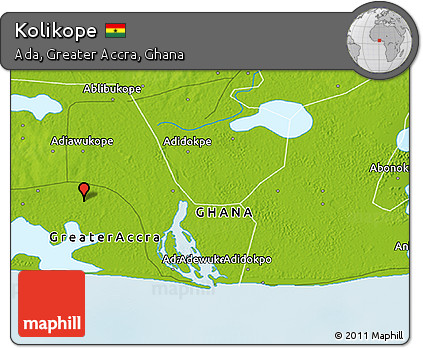 Physical 3D Map of Kolikope