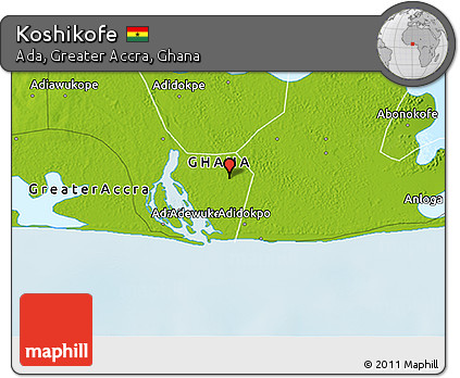 Physical 3D Map of Koshikofe