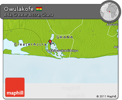 Physical 3D Map of Owulakofe