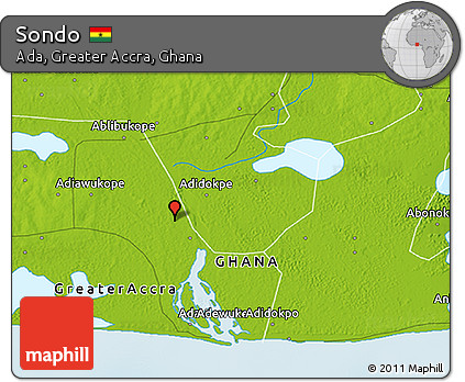 Physical 3D Map of Sondo