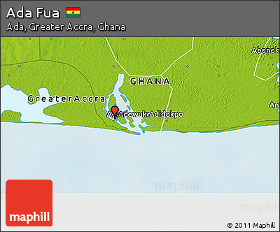 Physical 3D Map of Ada Fua