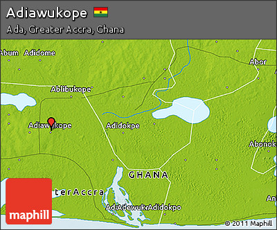 Physical 3D Map of Adiawukope