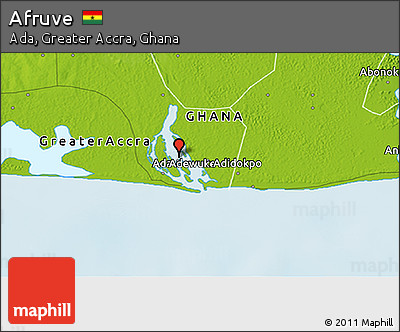 Physical 3D Map of Afruve