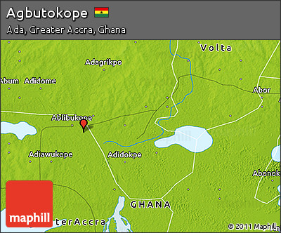 Physical 3D Map of Agbutokope
