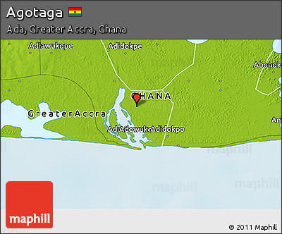 Physical 3D Map of Agotaga