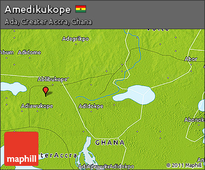 Physical 3D Map of Amedikukope