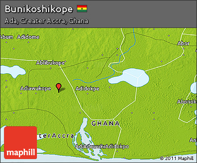 Physical 3D Map of Bunikoshikope