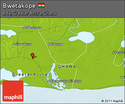 Physical 3D Map of Bwetakope