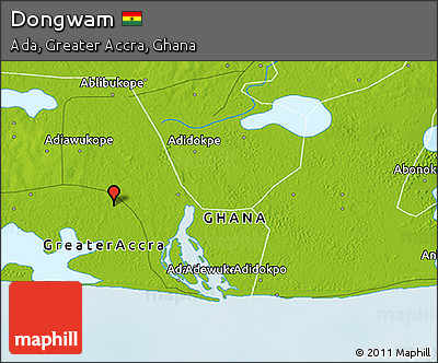 Physical 3D Map of Dongwam