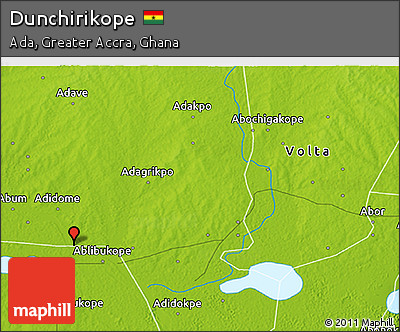 Physical 3D Map of Dunchirikope