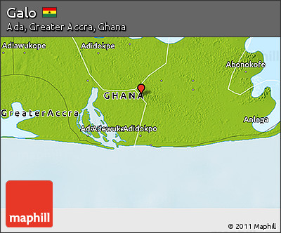 Physical 3D Map of Galo