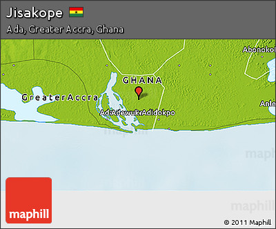 Physical 3D Map of Jisakope