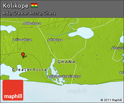 Physical 3D Map of Kolikope
