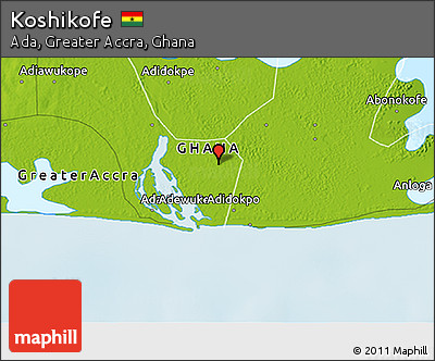 Physical 3D Map of Koshikofe