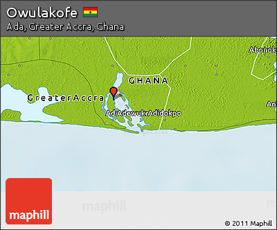 Physical 3D Map of Owulakofe
