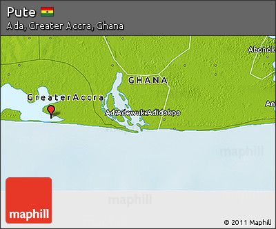 Physical 3D Map of Pute