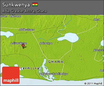 Physical 3D Map of Sunkwenya