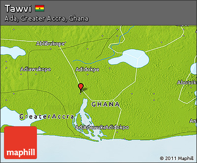 Physical 3D Map of Tawvi
