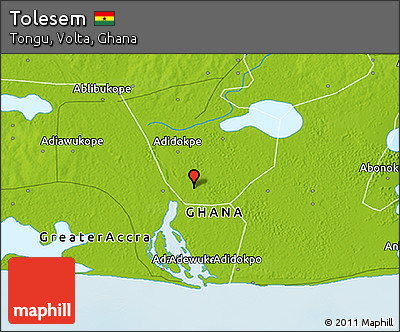 Physical 3D Map of Tolesem