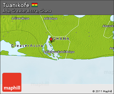 Physical 3D Map of Tuanikofe