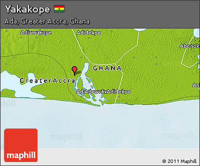 Physical 3D Map of Yakakope