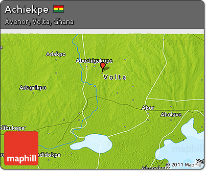 Physical 3D Map of Achiekpe