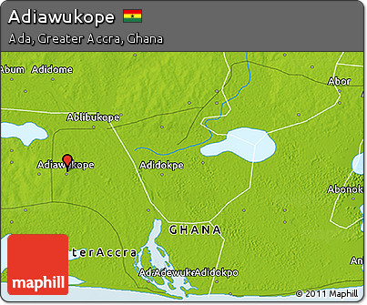 Physical 3D Map of Adiawukope