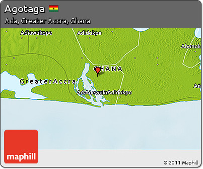 Physical 3D Map of Agotaga
