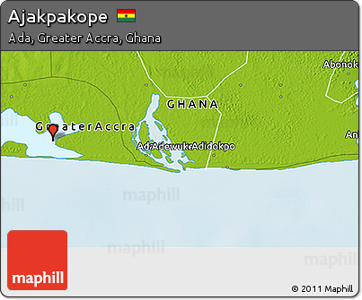 Physical 3D Map of Ajakpakope