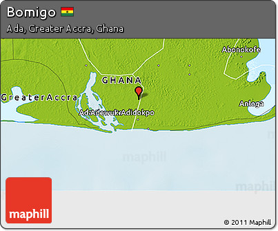 Physical 3D Map of Bomigo