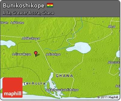 Physical 3D Map of Bunikoshikope