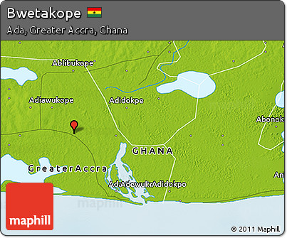 Physical 3D Map of Bwetakope