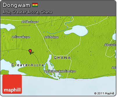 Physical 3D Map of Dongwam