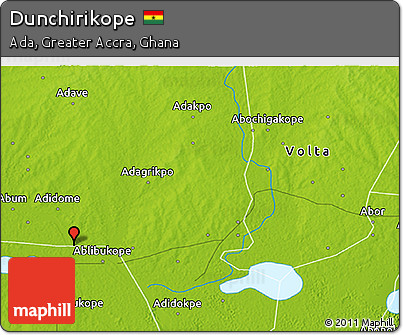 Physical 3D Map of Dunchirikope