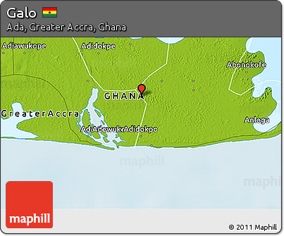 Physical 3D Map of Galo