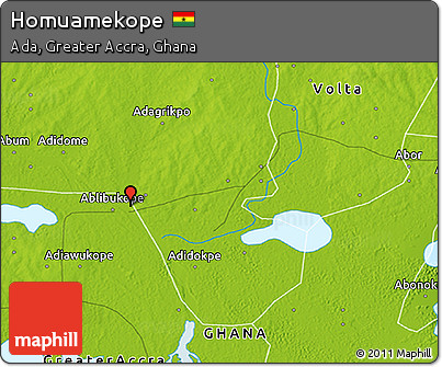 Physical 3D Map of Homuamekope