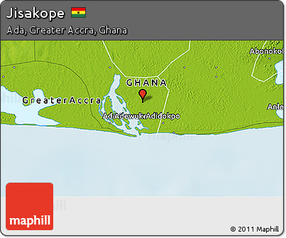 Physical 3D Map of Jisakope