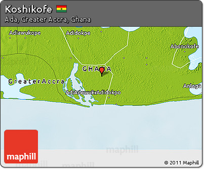 Physical 3D Map of Koshikofe
