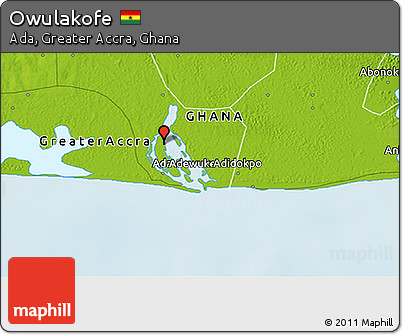 Physical 3D Map of Owulakofe