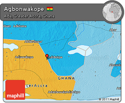 Political 3D Map of Agbonwakope