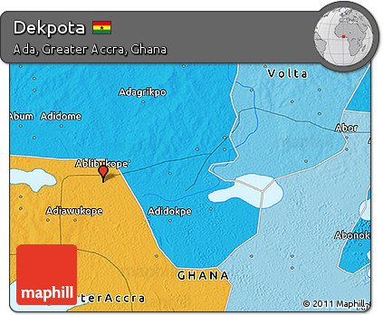 Political 3D Map of Dekpota