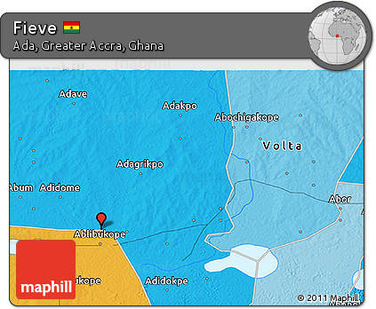 Political 3D Map of Fieve