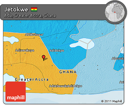 Political 3D Map of Jetokwe