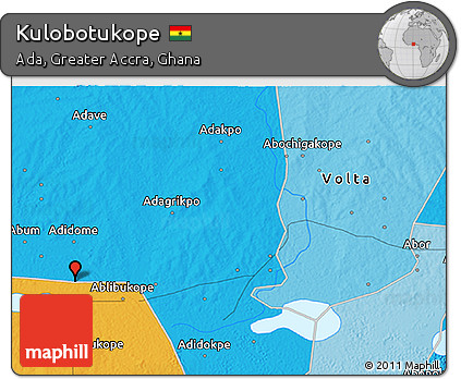 Political 3D Map of Kulobotukope