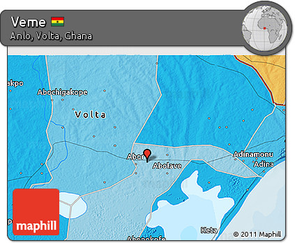 Political 3D Map of Veme