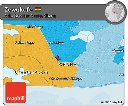 Political 3D Map of Zewukofe