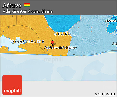 Political 3D Map of Afruve